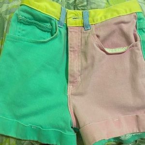 American Apparel Color Block Shorts
